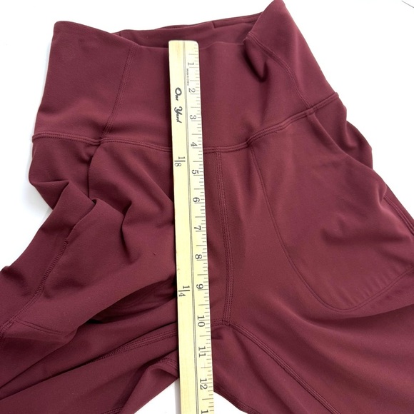 Lululemon Align Super High Rise Wide Leg Crop 23" Yoga Pants Mulled Wine Sz 2 - Picture 14 of 16